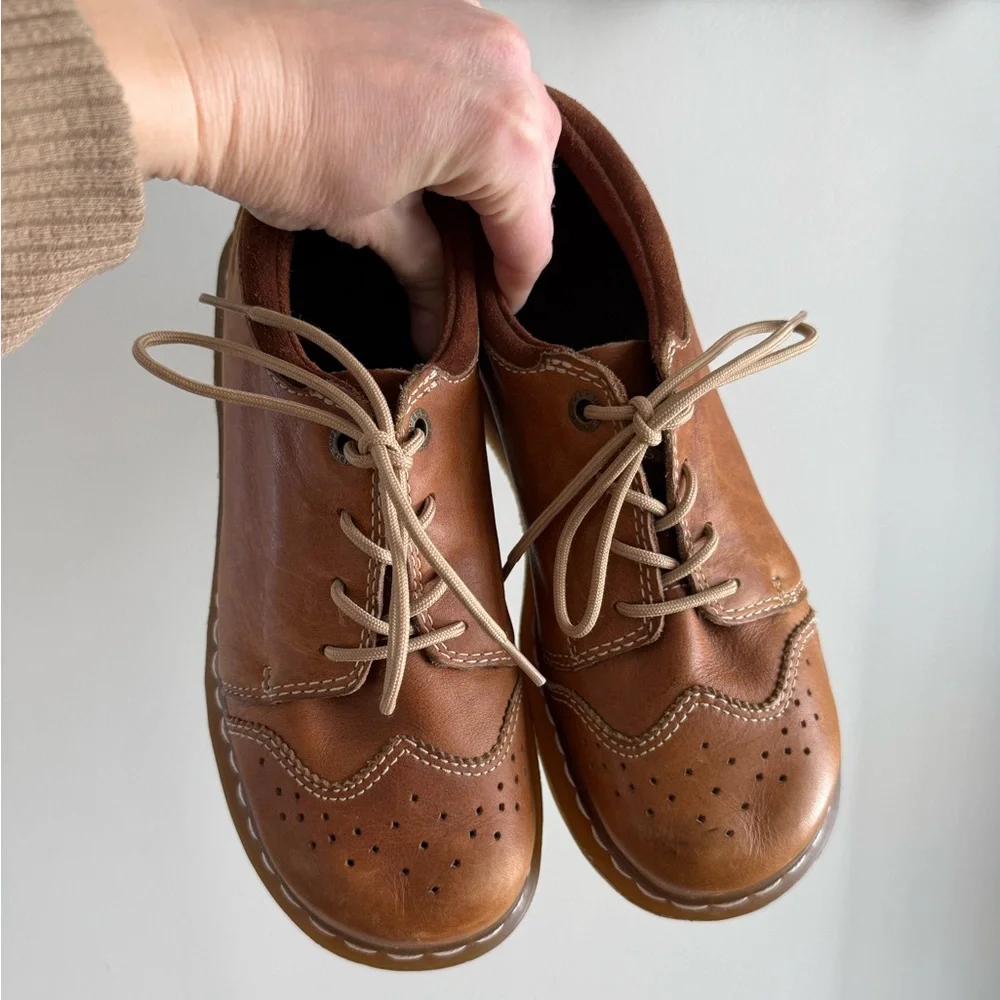 Dr. Martens 11664 Brown Leather Chunky Oxford Boots - Y2K 90s - Women's Size 9 - Picture 4 of 16